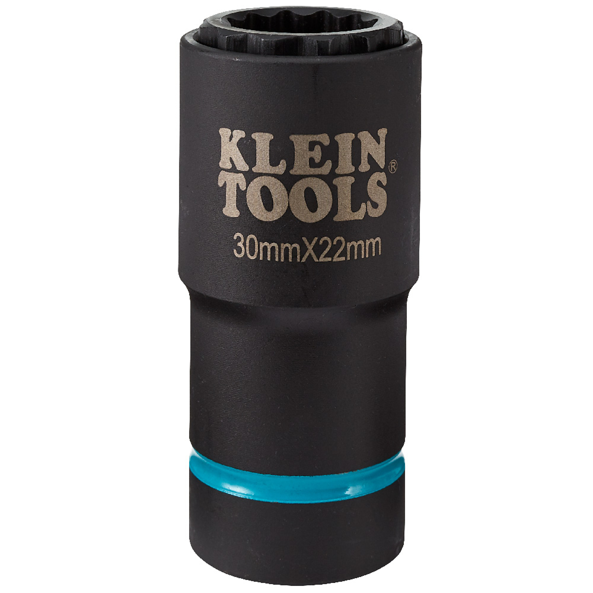 Klein Tools, 2in.-1 Metric Impact Socket, 12-Point, 30 x 22 mm, Pieces (qty.) 1 Model# 66053E